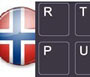  Autocollant clavier danois/norvégien Dell foncé 