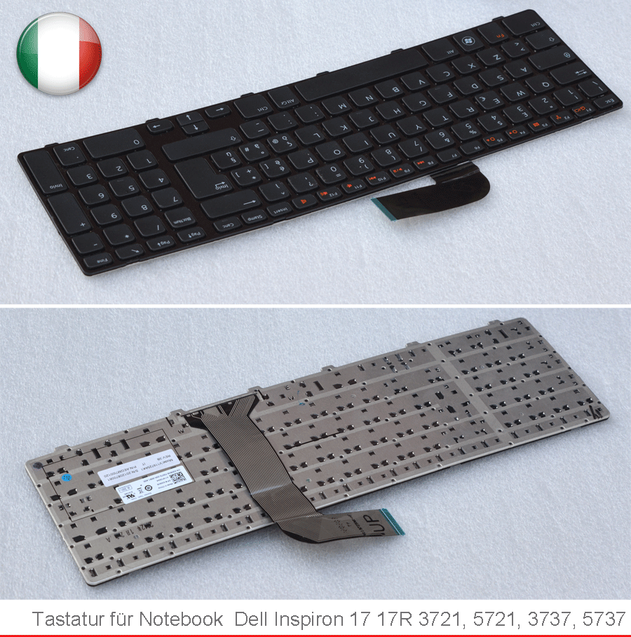 Italian Keyboard Dell Inspiron 17 3721 5721 Vostro 3750 0208h8 Italian 304 Ebay